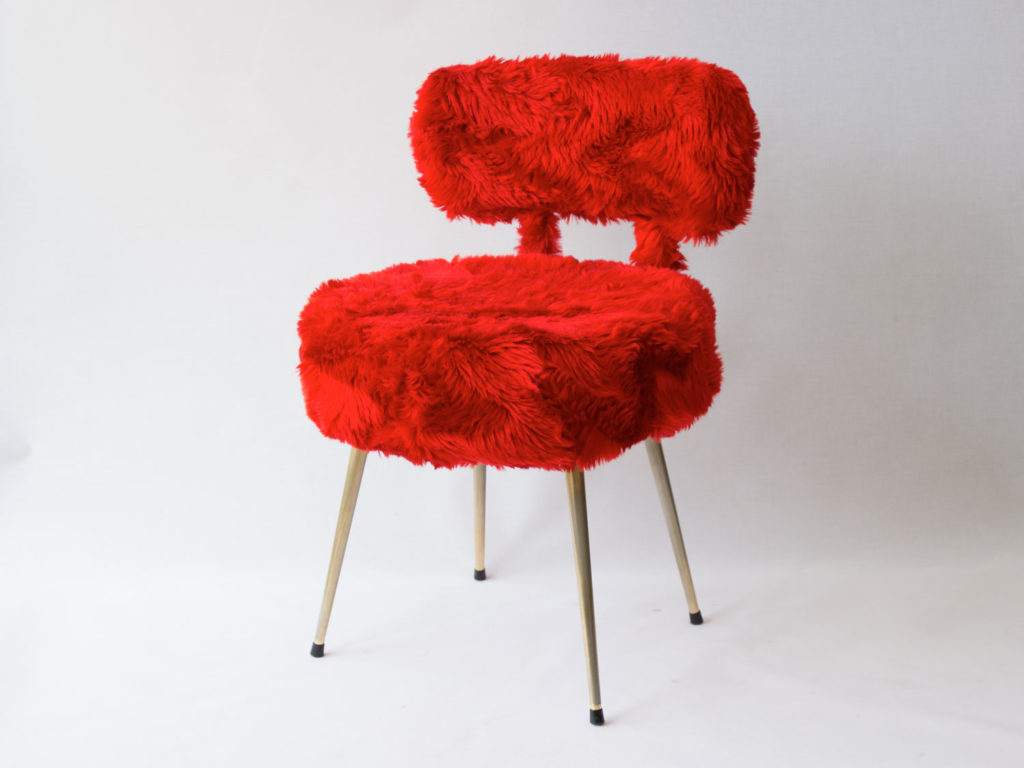 Chaise Pelfran rouge