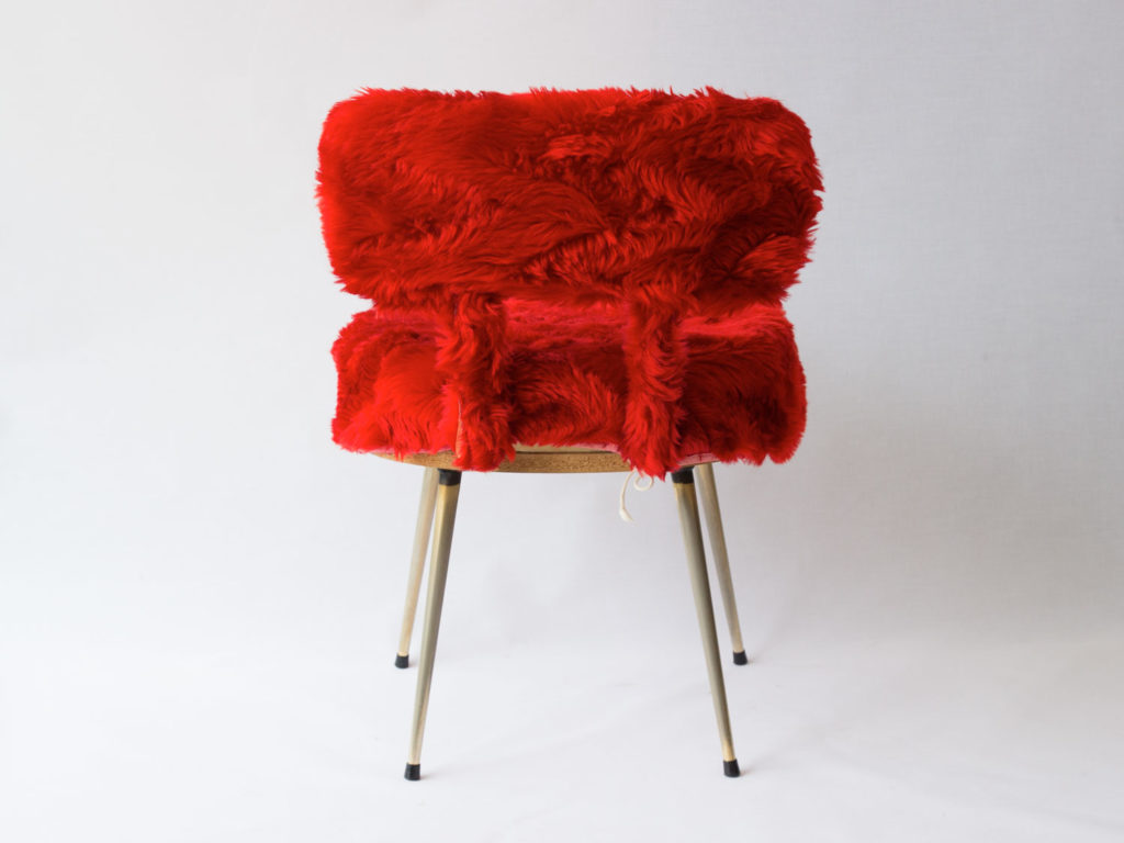 Chaise Pelfran rouge