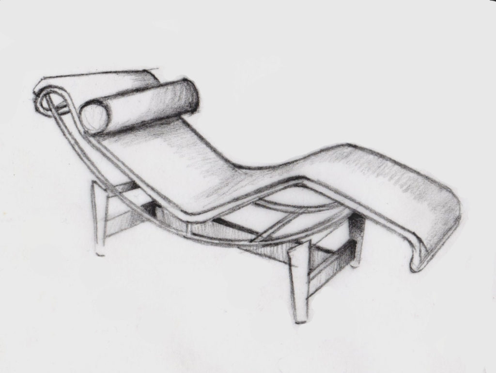 Croquis chaise longue