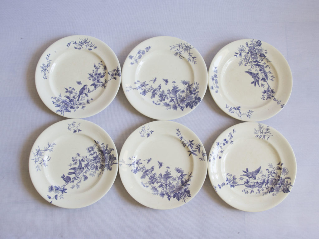Lot de 6 assiettes Longwy