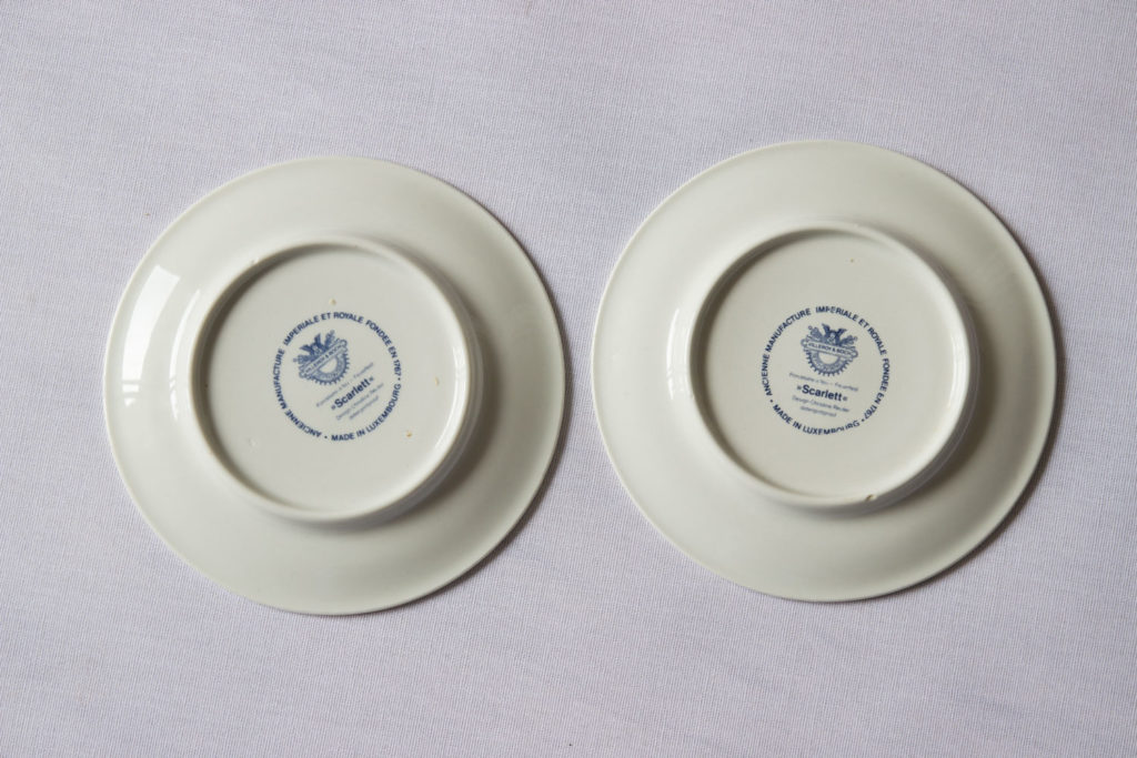 Lot de 4 tasses Scarlett et leurs soucoupes