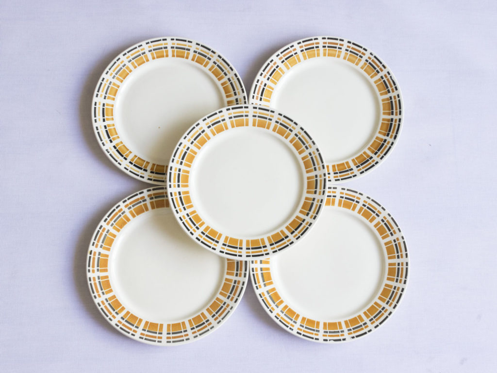 Lot de 5 assiettes Badonviller