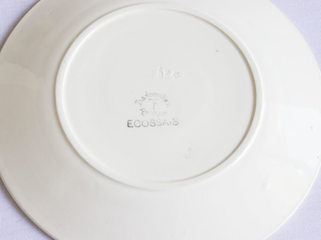 Lot de 5 assiettes Badonviller