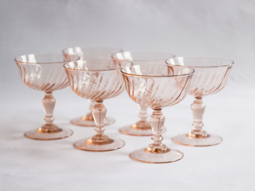 Lot de 6 coupes à champagne