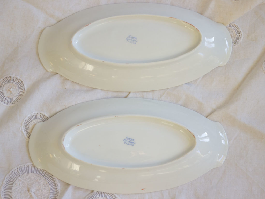 Lot de 2 raviers en porcelaine