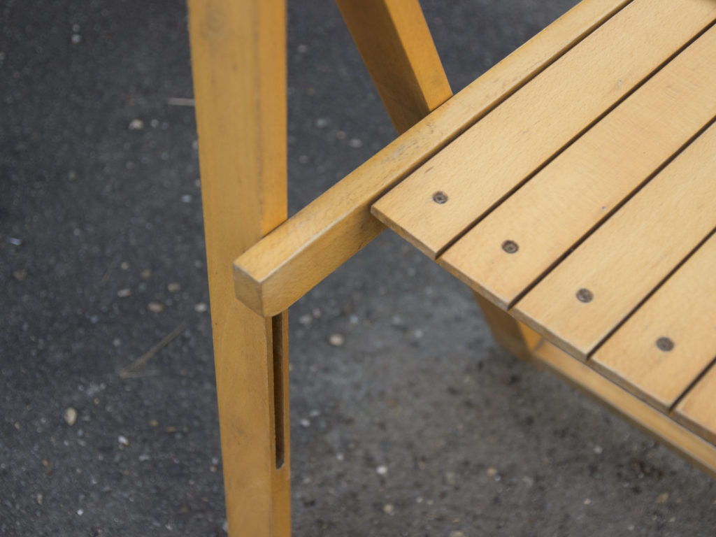 Paire de chaises pliantes d'Aldo Jacober