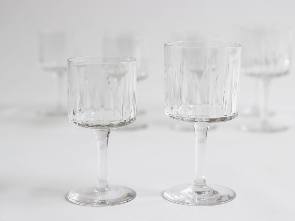 Lot de 11 verres Bayel en cristal