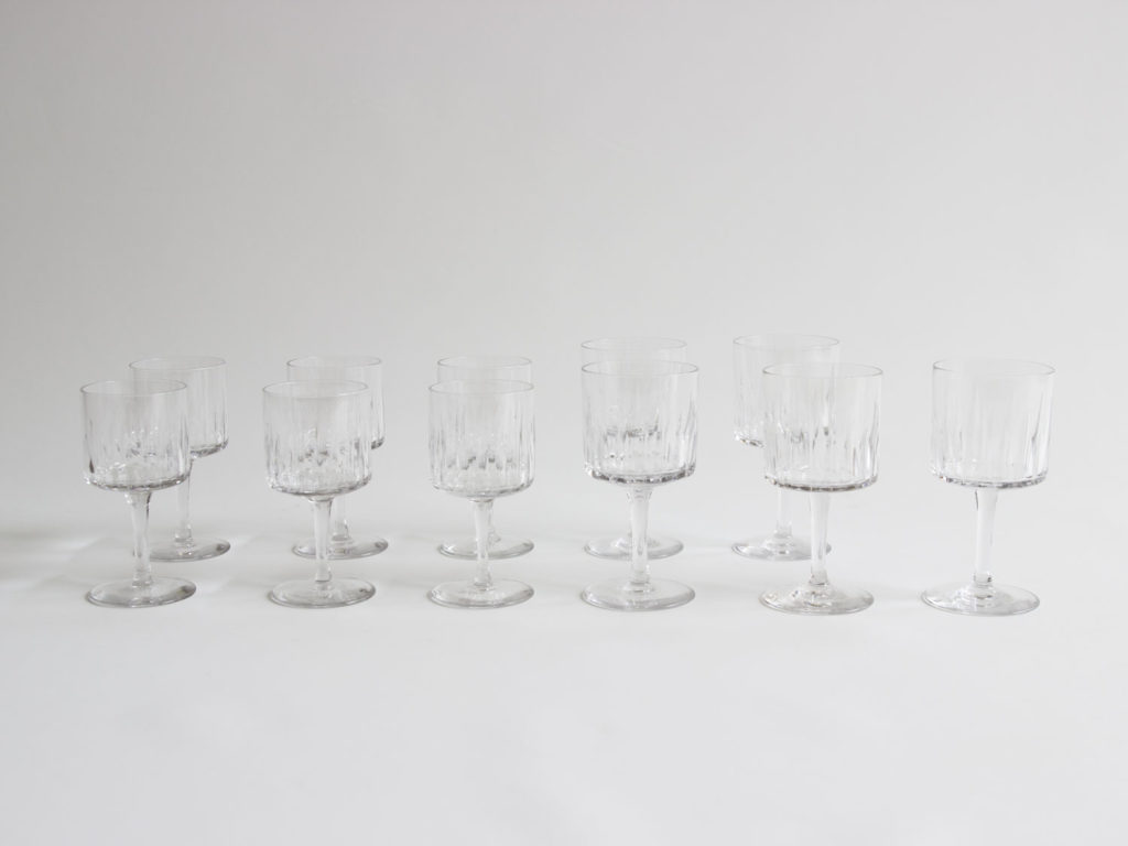 Lot de 11 verres Bayel en cristal