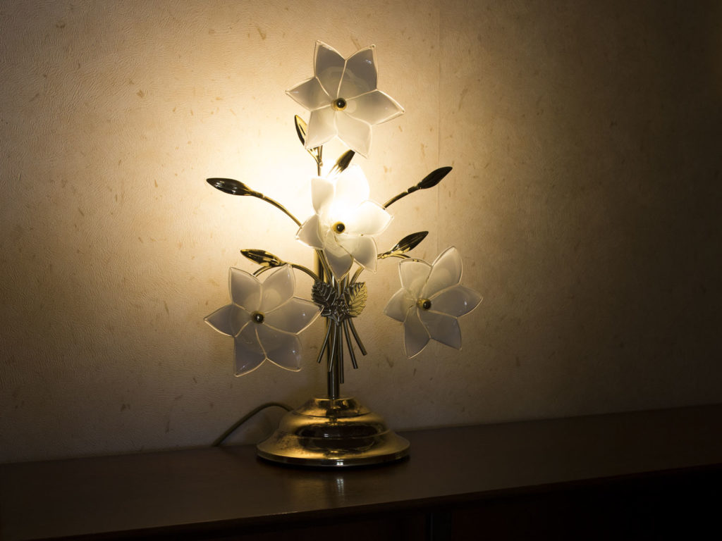 Lampe à fleurs