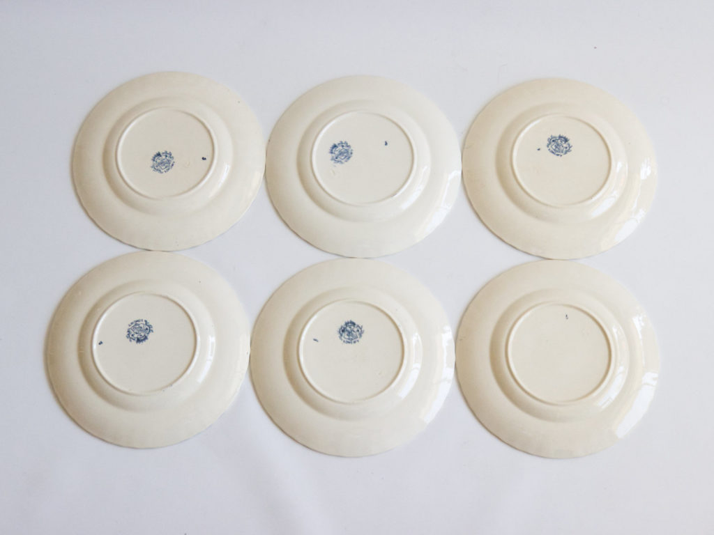 Lot de 6 assiettes Longwy