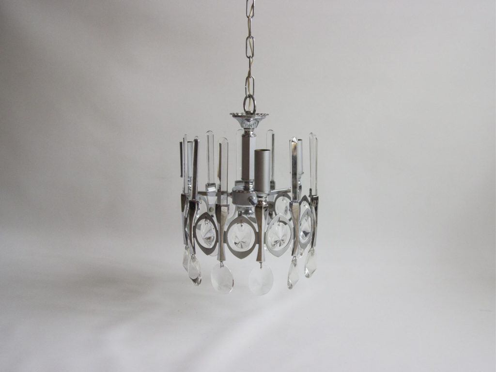 Lustre en cristal des années 60