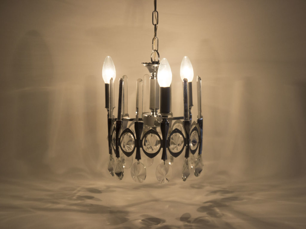 Lustre en cristal des années 60