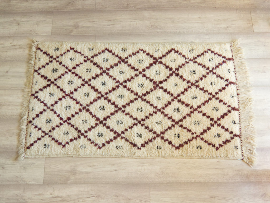 Tapis berbère tissé main