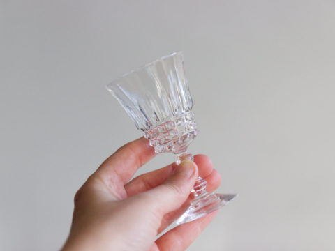 6 verres à liqueur en cristal