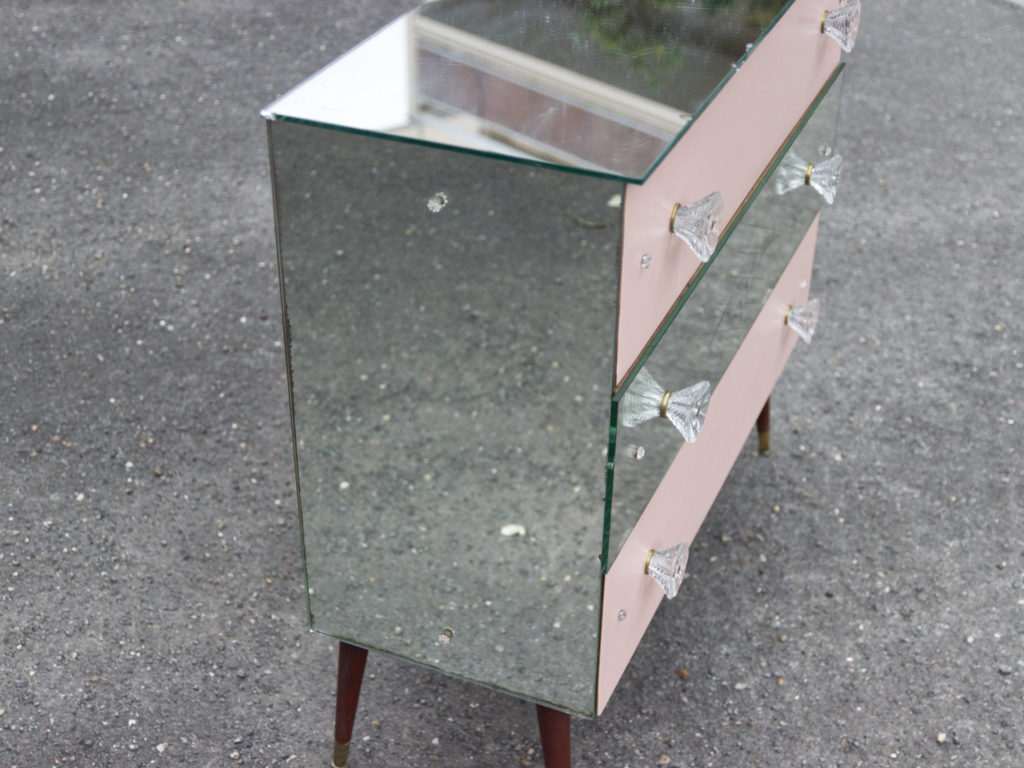 Commode miroir customisée