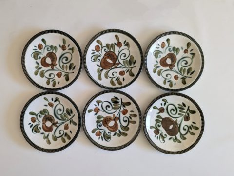 Lot de 6 assiettes Boch la Louvière