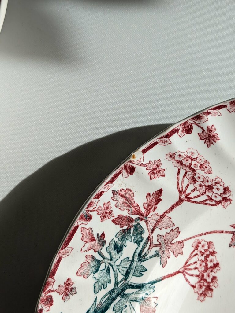Lot de 3 assiettes Longwy modèle Eté