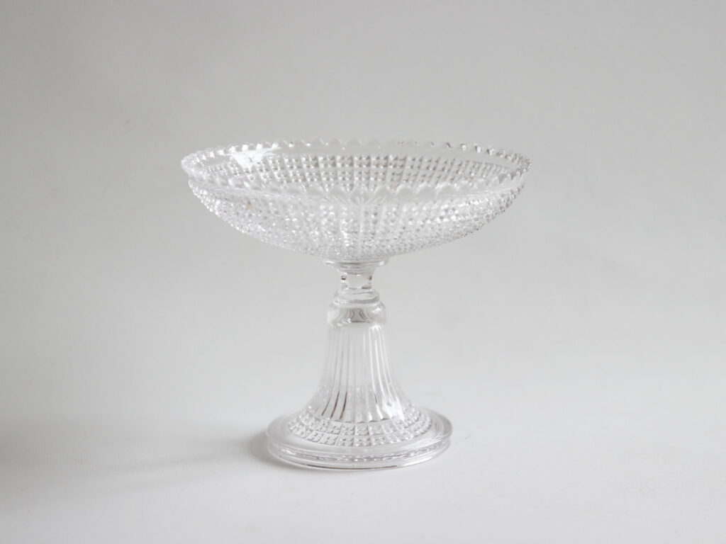 Coupe sur pied en verre