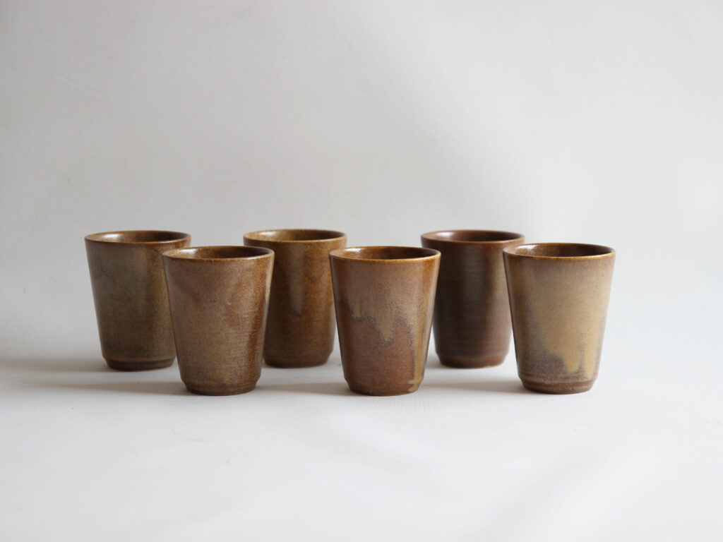 Lot de 6 tasses en grès