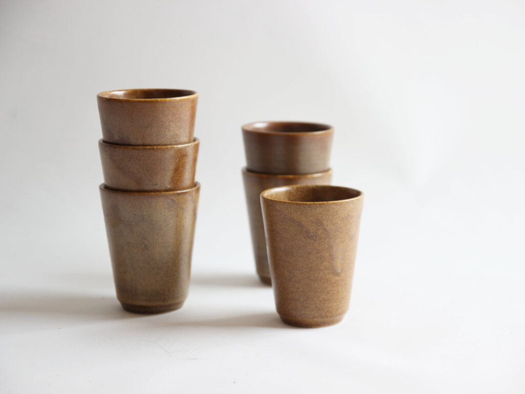 Lot de 6 tasses en grès