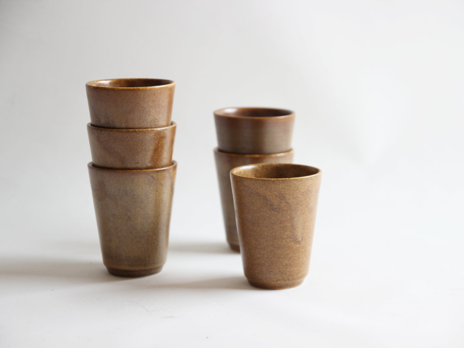 Lot de 6 tasses en grès