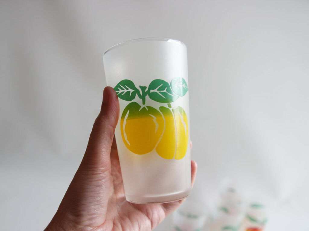 Lot de 6 verres vintage
