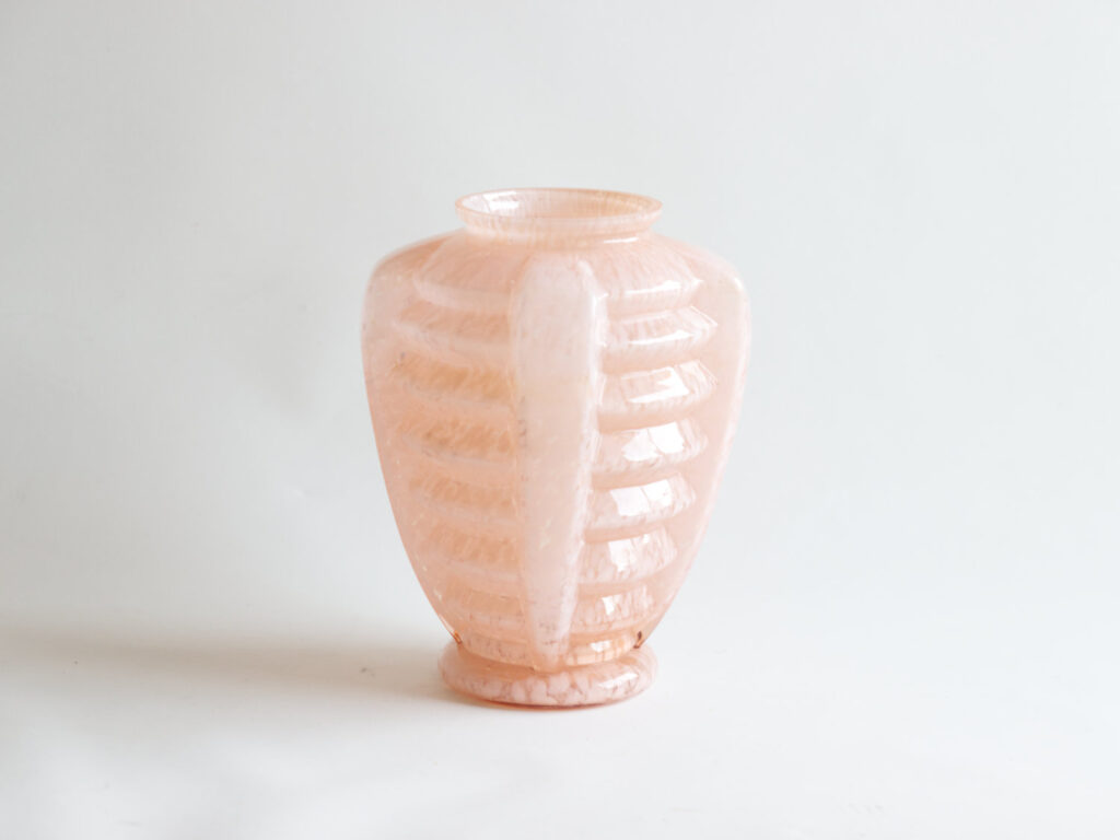 Vase rose Art déco