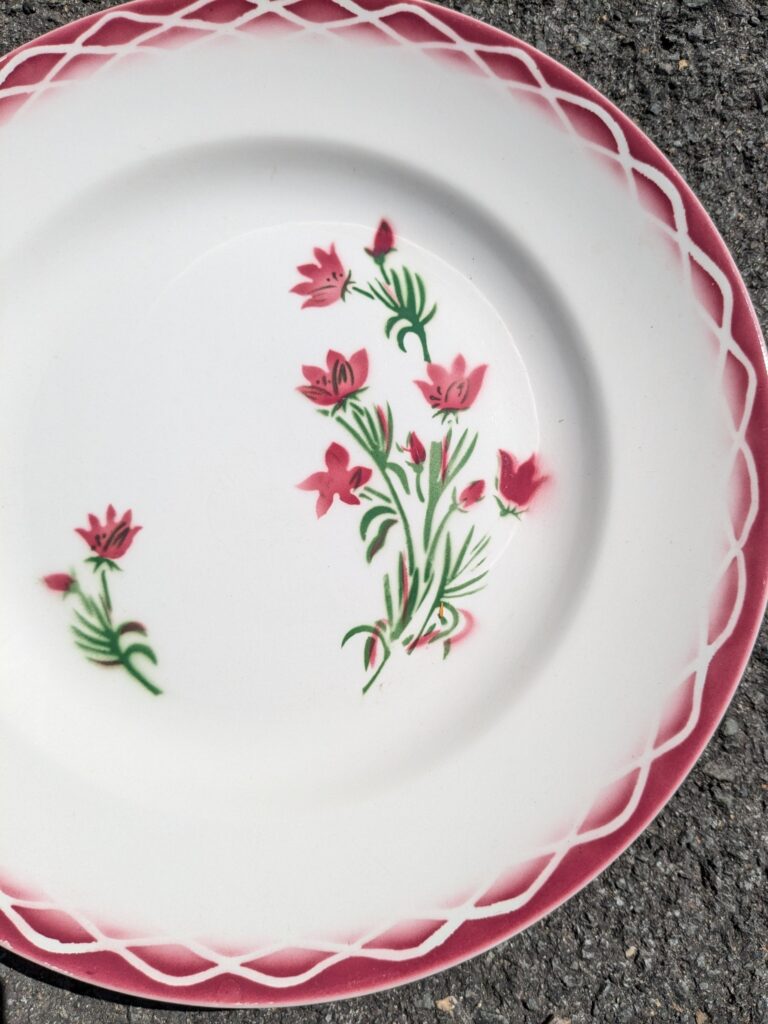Grand plat Sarreguemines Digoin "Aude" – Image 4