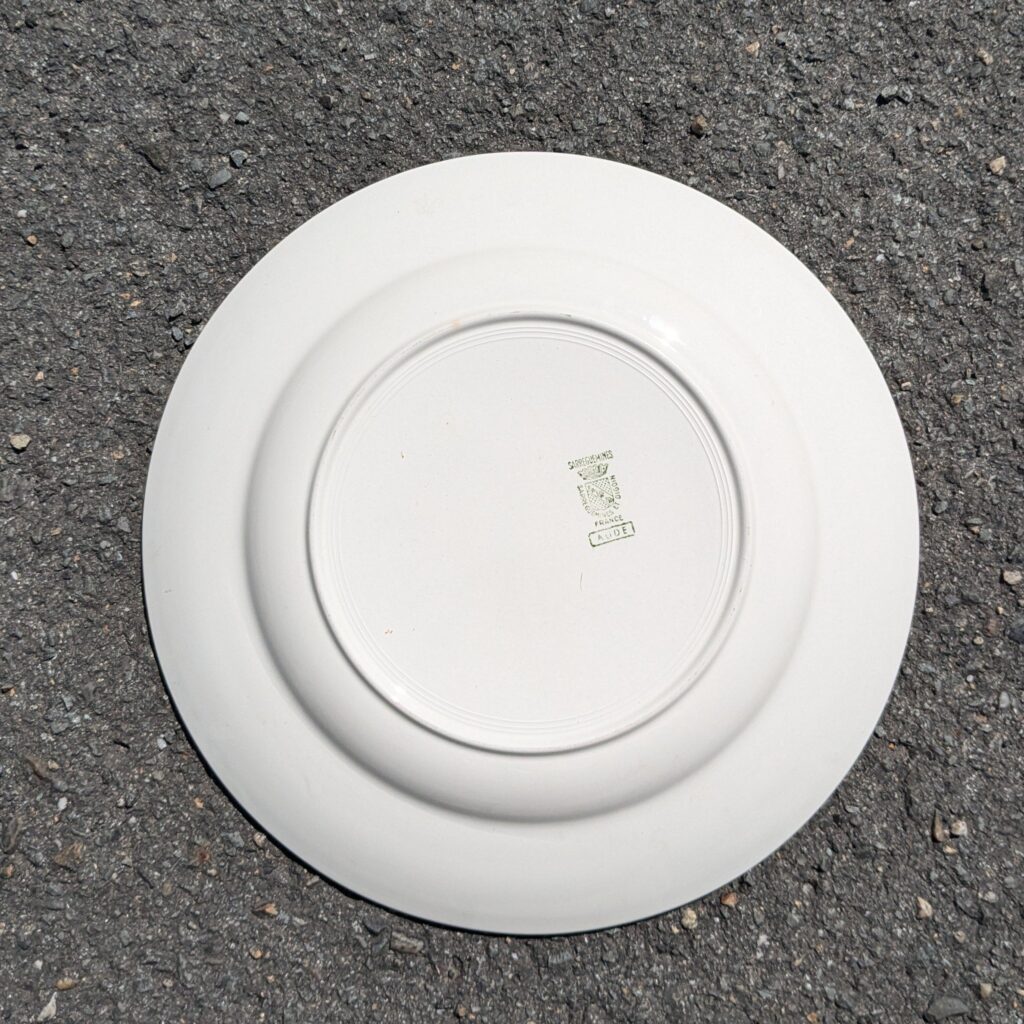 Grand plat Sarreguemines Digoin "Aude" – Image 2