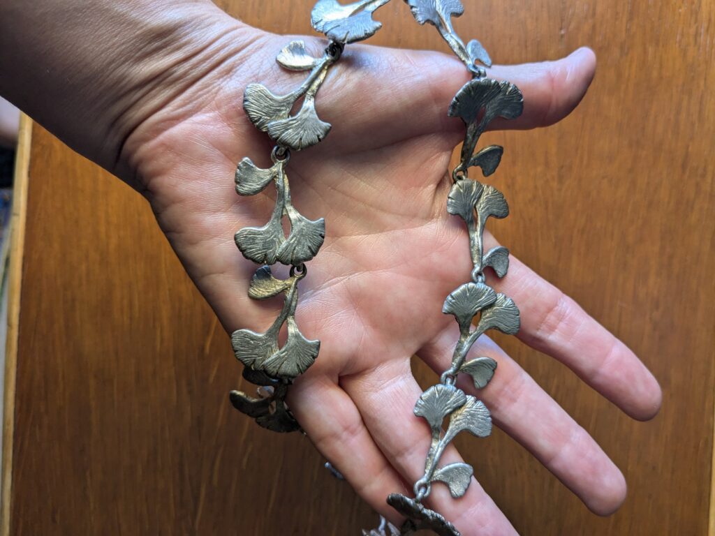 Collier étain Art nouveau – Image 3
