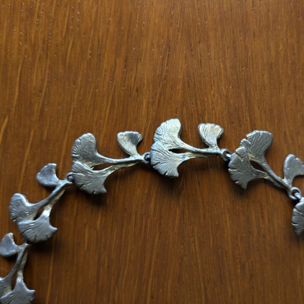 Collier étain Art nouveau – Image 4