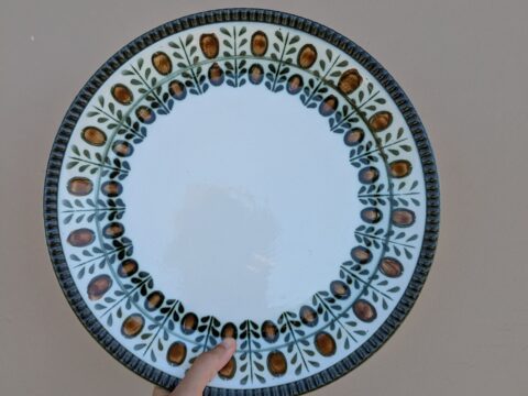 Grand plat Boch la Louvière