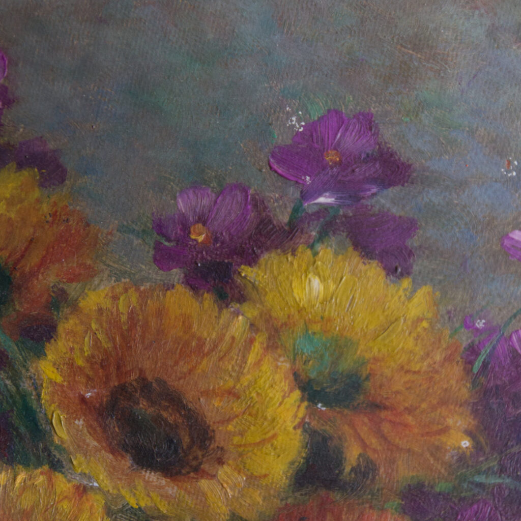 Tableau fleuri signé G. Corbier – Image 2
