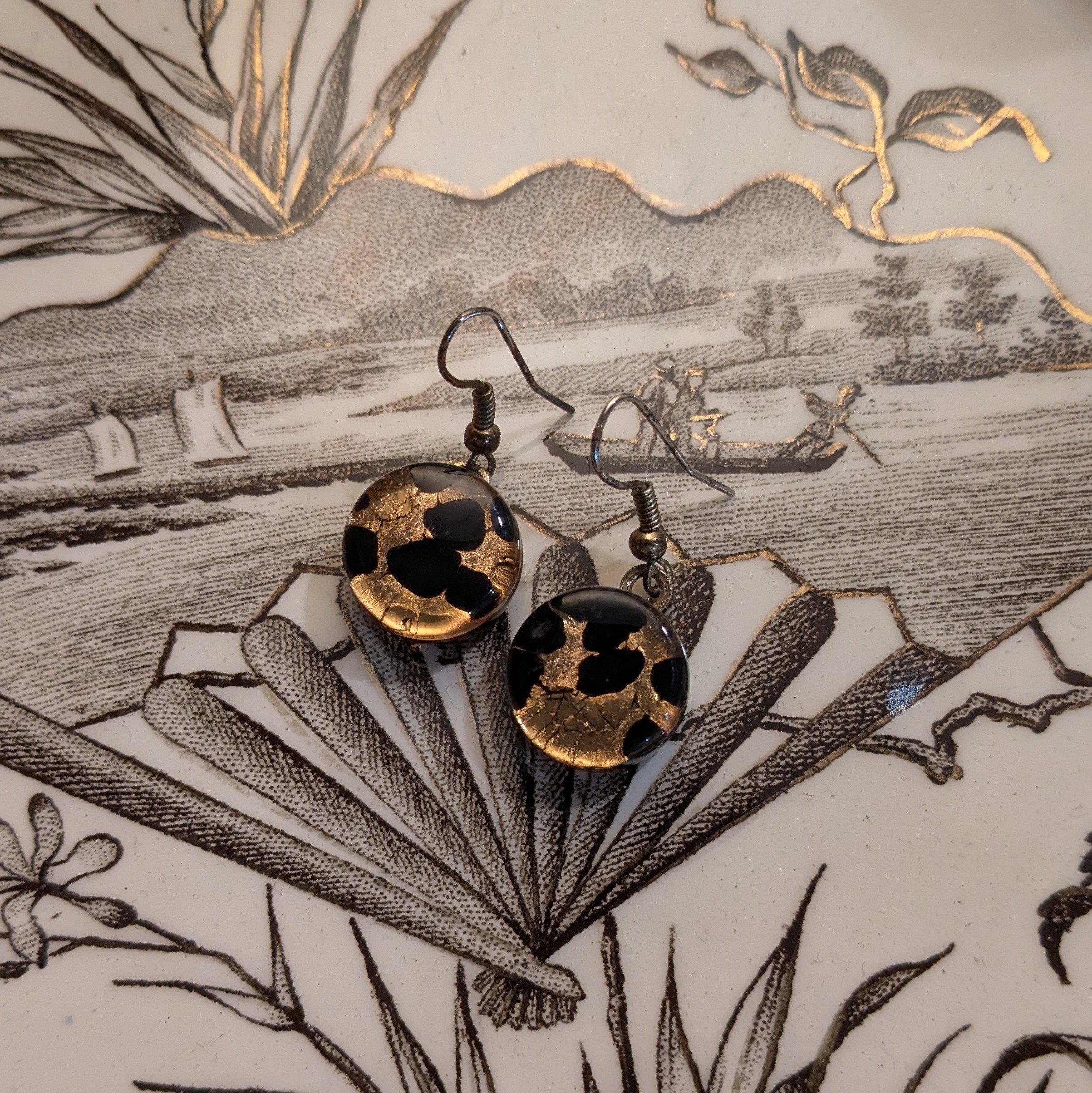 Paire de boucles d'oreilles Murano