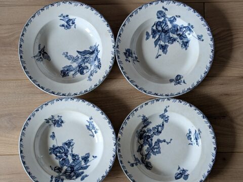 Assiettes creuses Sarreguemines modèle Stella