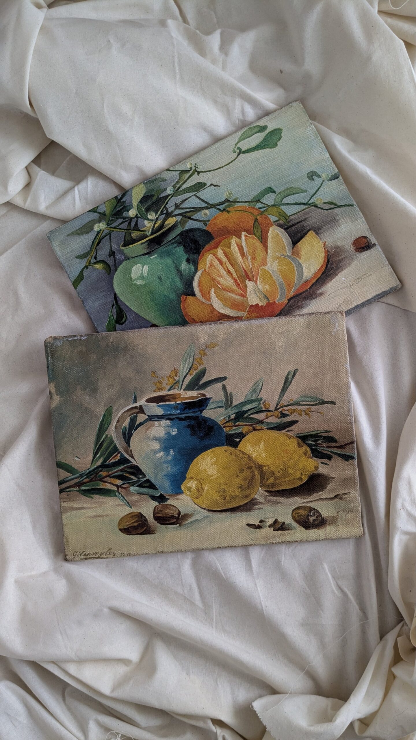 Paire de tableaux anciens – Image 12