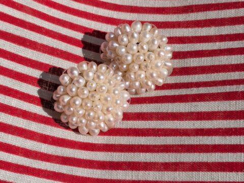 Paire de clips en perle